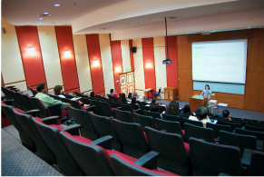 Lecture theater ready for use